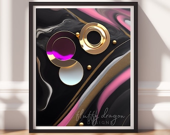 Modern Abstract Art Print - Bold Digital Download, Contemporary Wall Decor, Instant Art, Home Styling, Unique Decor for Any Room