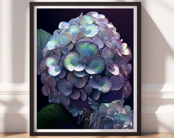 Flower Artwork | Dark Floral Decor | Botanical Print | Printable Wall Art for Home Decor & Gifts