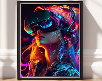 Video Game Art - Downloadable Print for Gamers, Stylish Gamer Decor, Instant Download, Unique Wall Art for Game Room