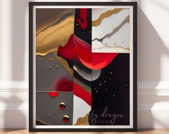 Abstract Artwork | Colorful Digital Download | Bold Wall Art Print for Home Decor & Office Accents