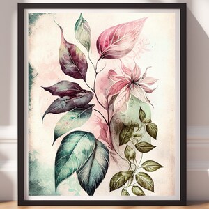 Floral Botanical Art Print: Flower Market Wall Decor (Digital Download)