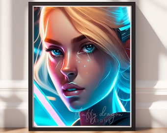 Video Game Art - Downloadable Print for Gamer Decor, Wall Art for Game Room, Gaming Gifts, Digital Download Decor