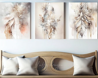 Earth Tones Artwork | Digital Download Abstract Printable & Bohemian Art Print for Earthy Home Decor