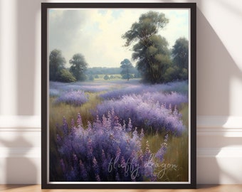 Flower Art Print | Vintage Decor, Digital Download, Printable Wall Art for Home & Office Decor