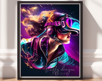 Digital Download | Take Flight, AI Art Print, Digital Art, Game Art, Game Printable, Game Decor, Printable Wall Art, Printable Art Prints