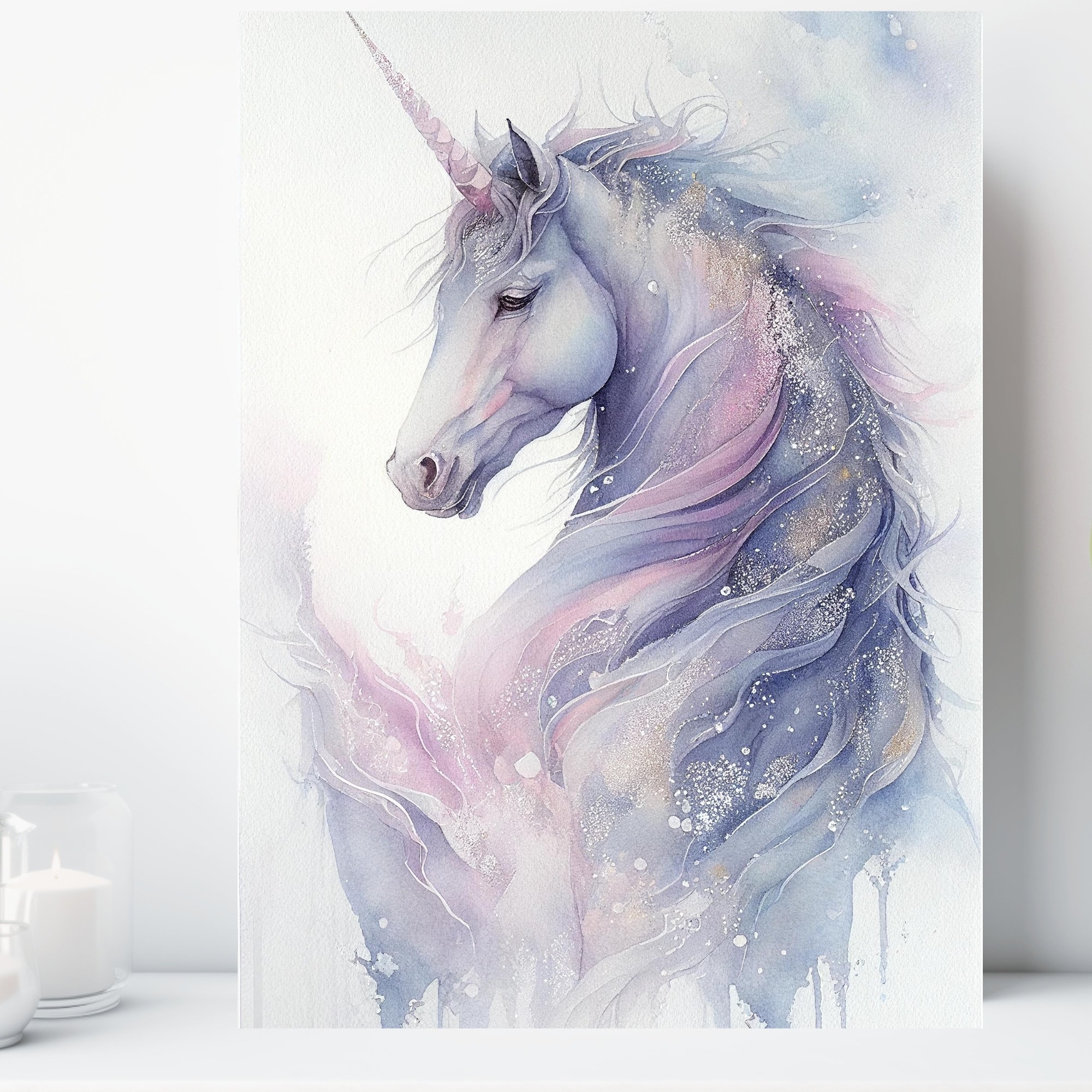 Unicorn Holographic paint Art Board Print for Sale by trajeado14