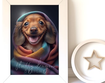 Puppy Artwork - Cute Digital Download for Nursery Decor, Printable Dog Art, Adorable Animal Print for Pet Lovers