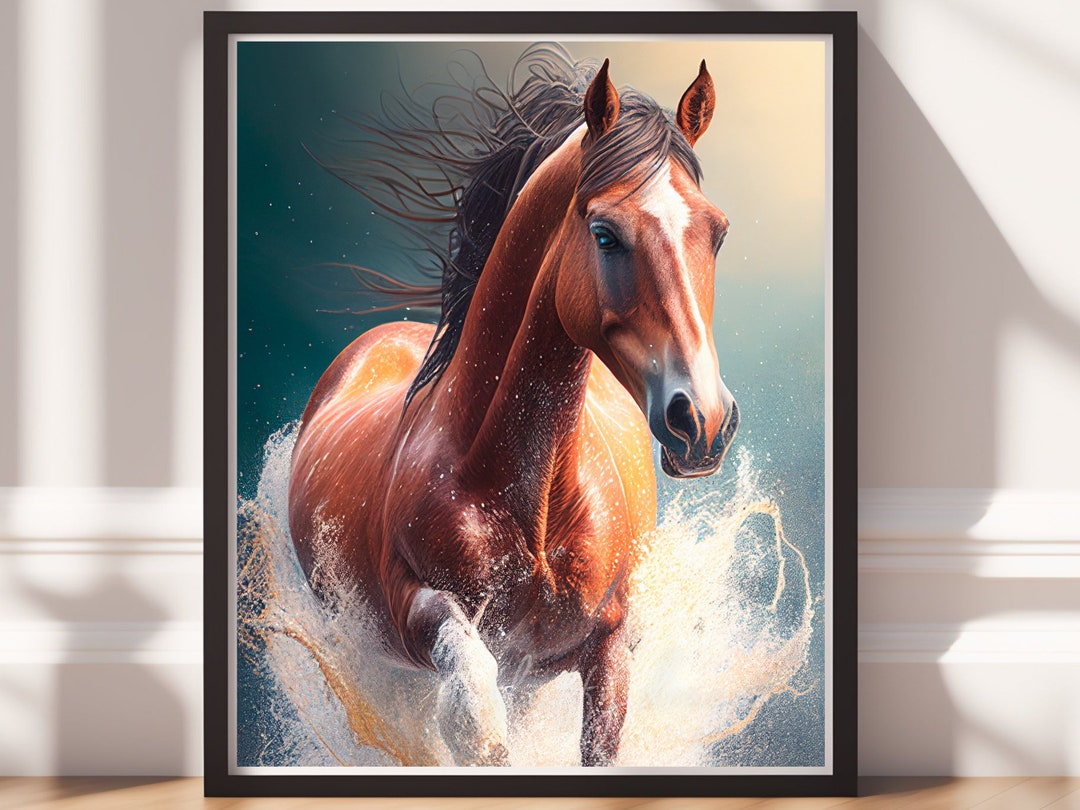 Equestrian Artwork | Digital Download & Printable Horse Art | Unique ...