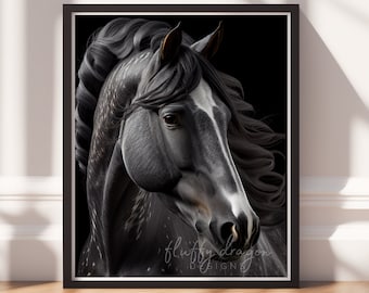 Animal Prints, Horse v3, Instant Print, Printable Wall Art, Country Art, Equestrian gifts, Cowgirl Gifts, Horse lover