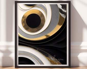 Abstract Artwork - Colorful Digital Download, Bold Wall Art for Home Decor, Vibrant Print for Modern Spaces