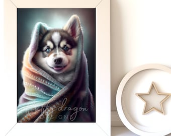 Nursery Animal Art: Cute Baby Animal Digital Download & Printable Puppy Artwork for Kids' Rooms