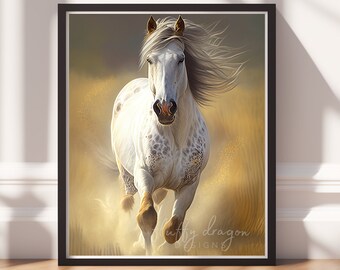 Equestrian Artwork | Digital Download Horse Art | Printable Horse Lover Gift | Unique Wall Decor for Equestrians