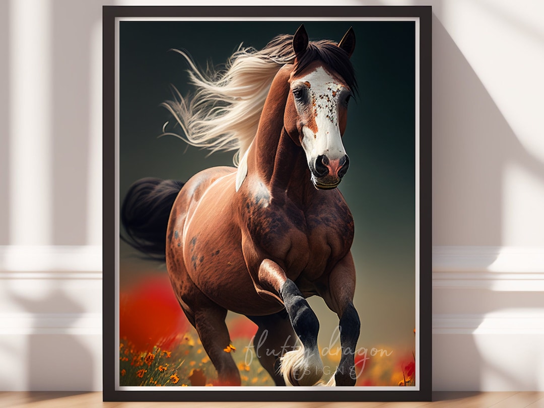 Animal Prints Horse V1 Instant Print Printable Wall Art Etsy