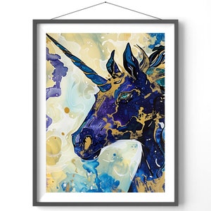 Colorful Unicorn Poster: Whimsical Nursery Wall Art