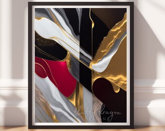 Abstract Artwork | Colorful Digital Download | Bold Wall Art Print for Home Decor | Vibrant Modern Art Piece