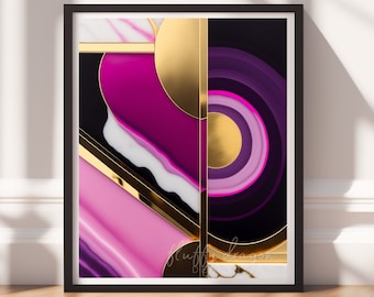 Abstract Artwork - Colorful Printable Wall Art, Bold Digital Download, Modern Home Decor, Vibrant Art Print for Instant Decor