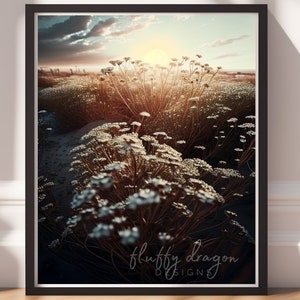 Vintage Floral Art Print: Retro Home Decor (Digital Download)