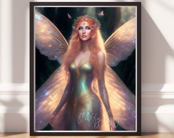 Fairy Art | Forest Fairy Printable Decor, Instant Download Magical Decor, Enchanting Wall Art for Home Design