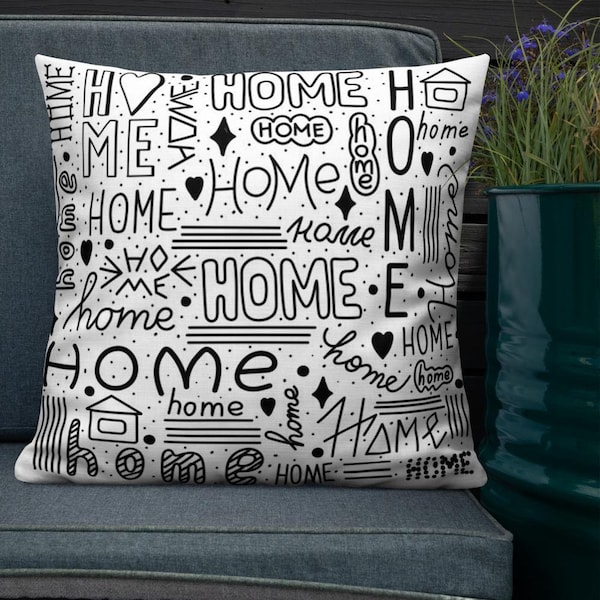 Word Art Pillow Etsy