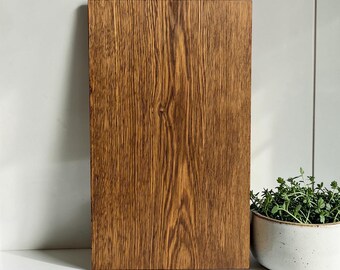 Tabla de cortar hecha a mano de roble macizo - tabla de cocina de madera - tabla de servir - madera natural, pieza única