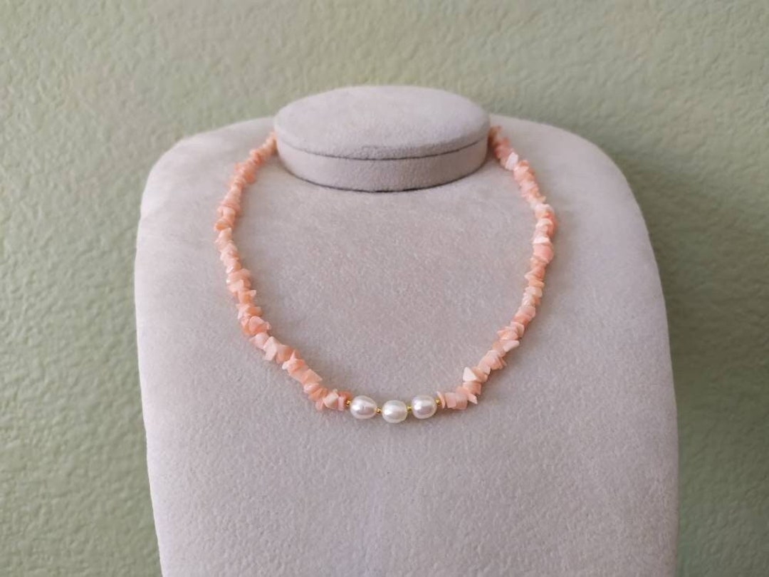 Necklace Corals Pearl Gold main image 1