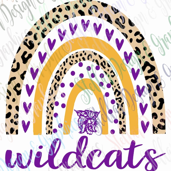 Purple and Gold Wildcats Png - Etsy