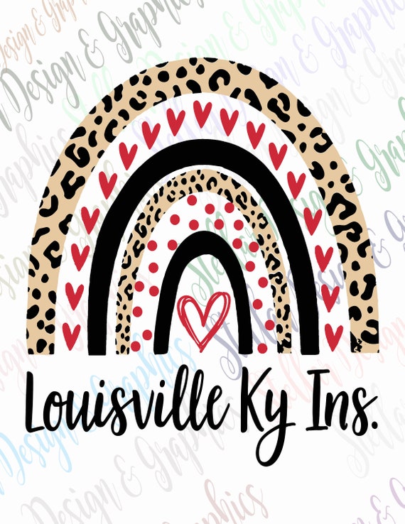 Louisville Rainbow, Red and Black, Leopard, Mascot PNG