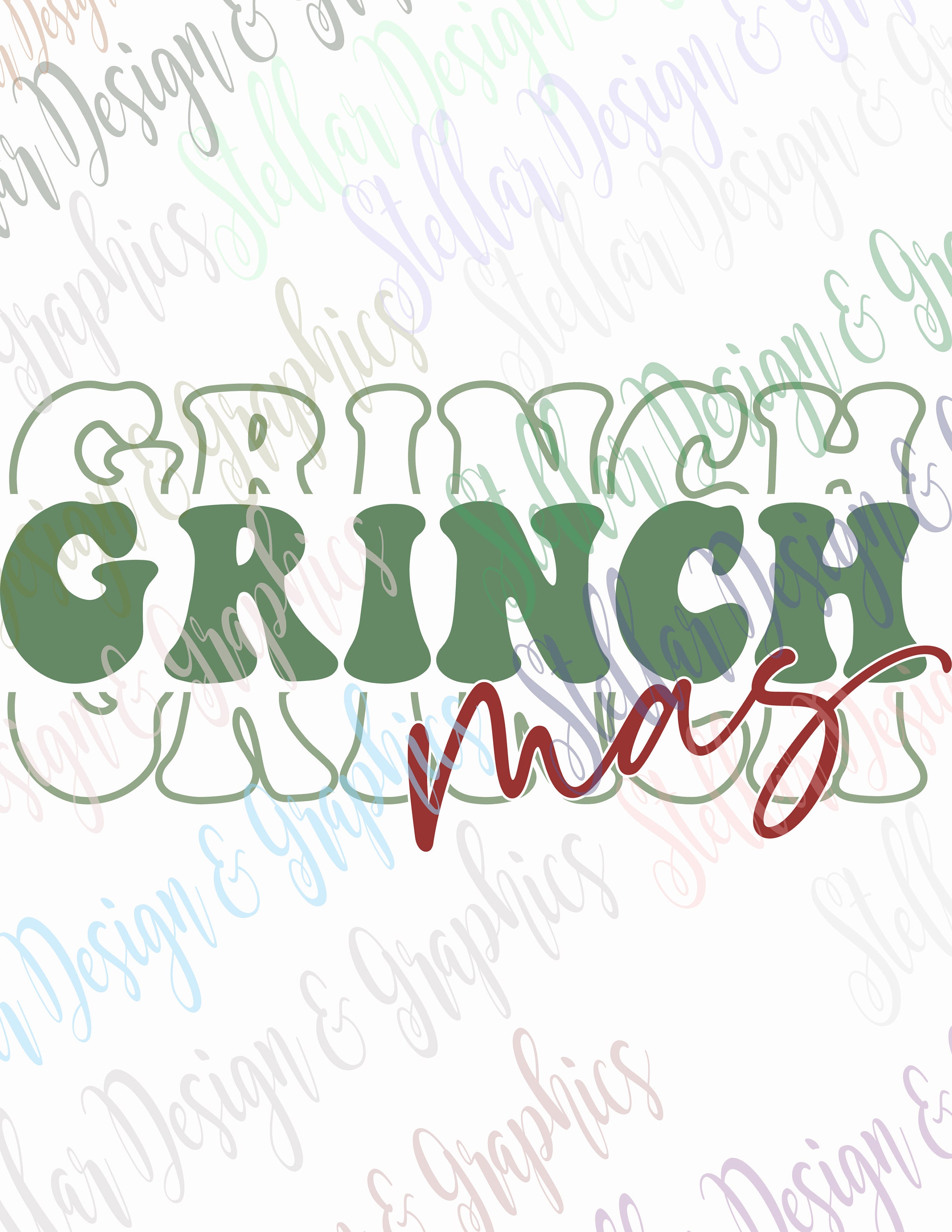 Retro Grinch Mas Red Green Ready to Press Sublimation or HTV Etsy