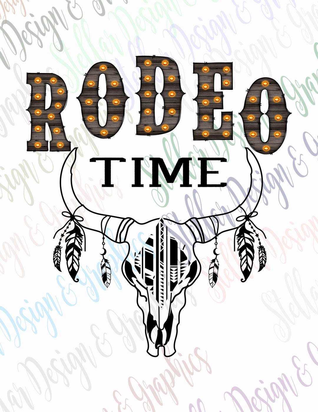 Rodeo Time Fancy Letters Ready to Press Sublimation or HTV - Etsy