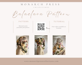 Adult Balaclava Sewing Pattern: Beginner DIY Hood (PDF Pattern)