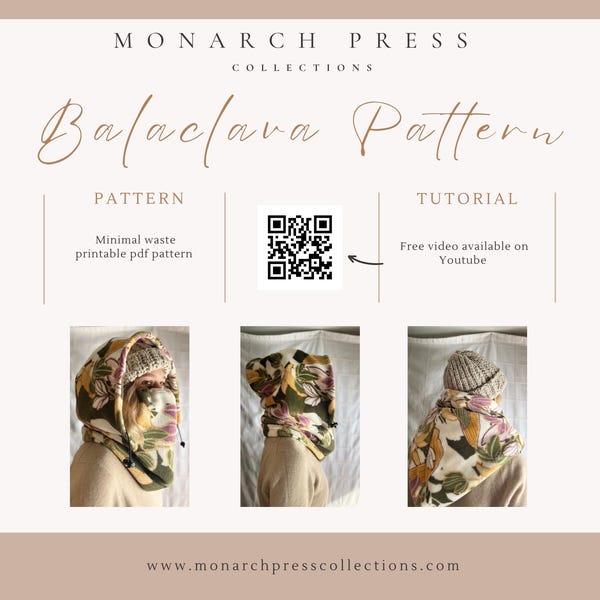 Balaclava Pattern Etsy