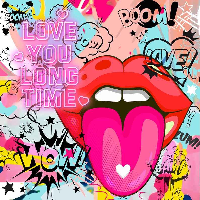 Pop Art Stencils, Comic Book Stencils. Superhero Stencil. Crash Bam