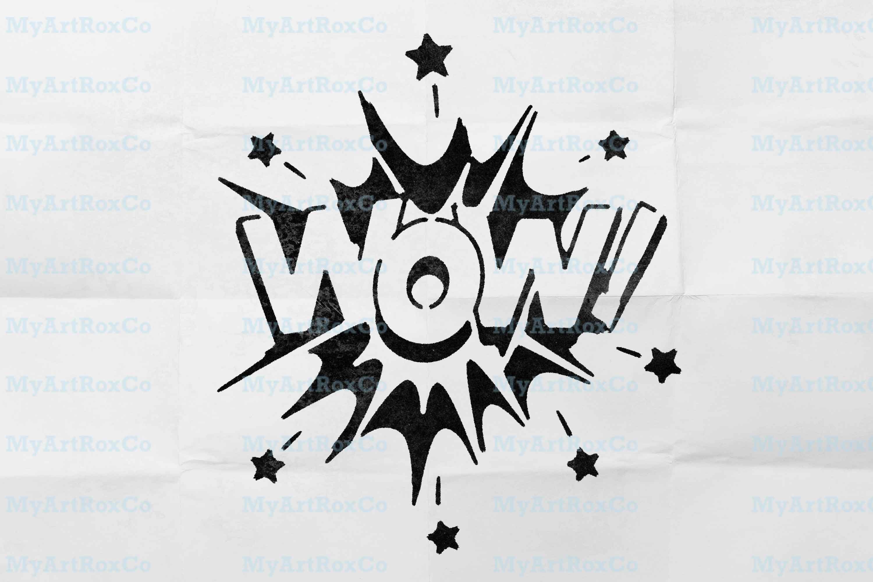 Pop Art Stencils, Comic Book Stencils. Superhero Stencil. Wow Boom Zap ...