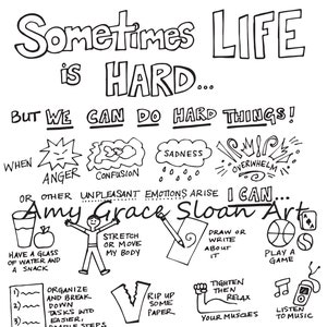Coping Skills Coloring Page