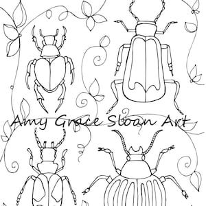 Bugs Coloring Page