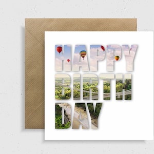 Clifton Suspension Bridge | Bristol Balloons | Happy Birthday | Bristol Cards | Bristol Birthday Card | Bristol | Bristol Greeting Card