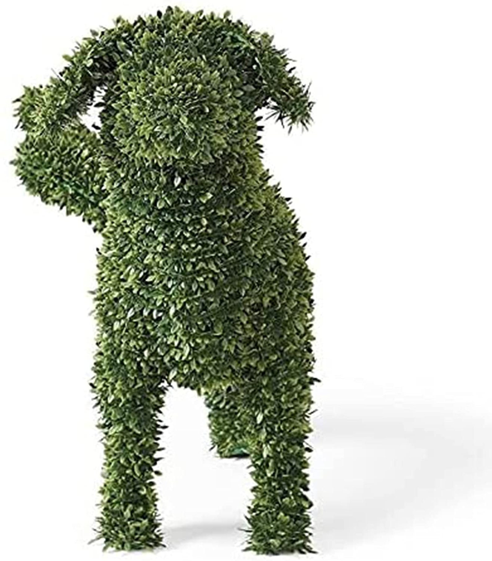 Dog Statue Decorative Peeing Dog Topiary Flocking Dog Etsy