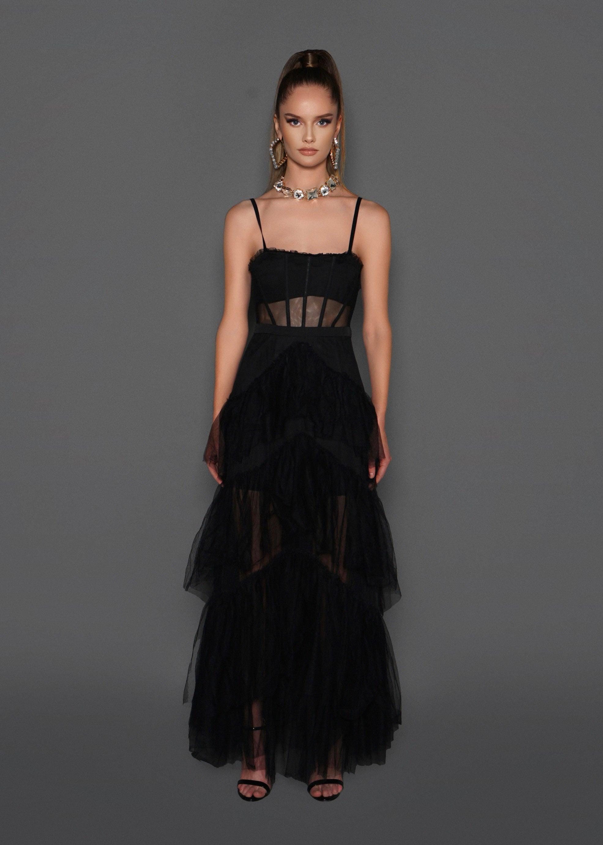 Tulle Sheer Maxi Dress - Etsy