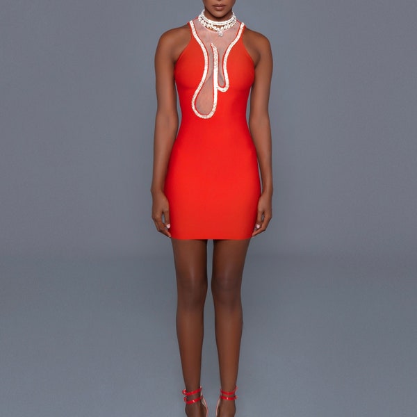 Flame Mini Dress(XS-2XL)
