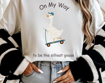 Goose Tshirt Funny Goose Shirt Goose Lover Shirt Silly Goose Shirt Goose Shirt Silly Goose Tee Silly Goose Dad Shirt Kidcore Shirt Weirdcore