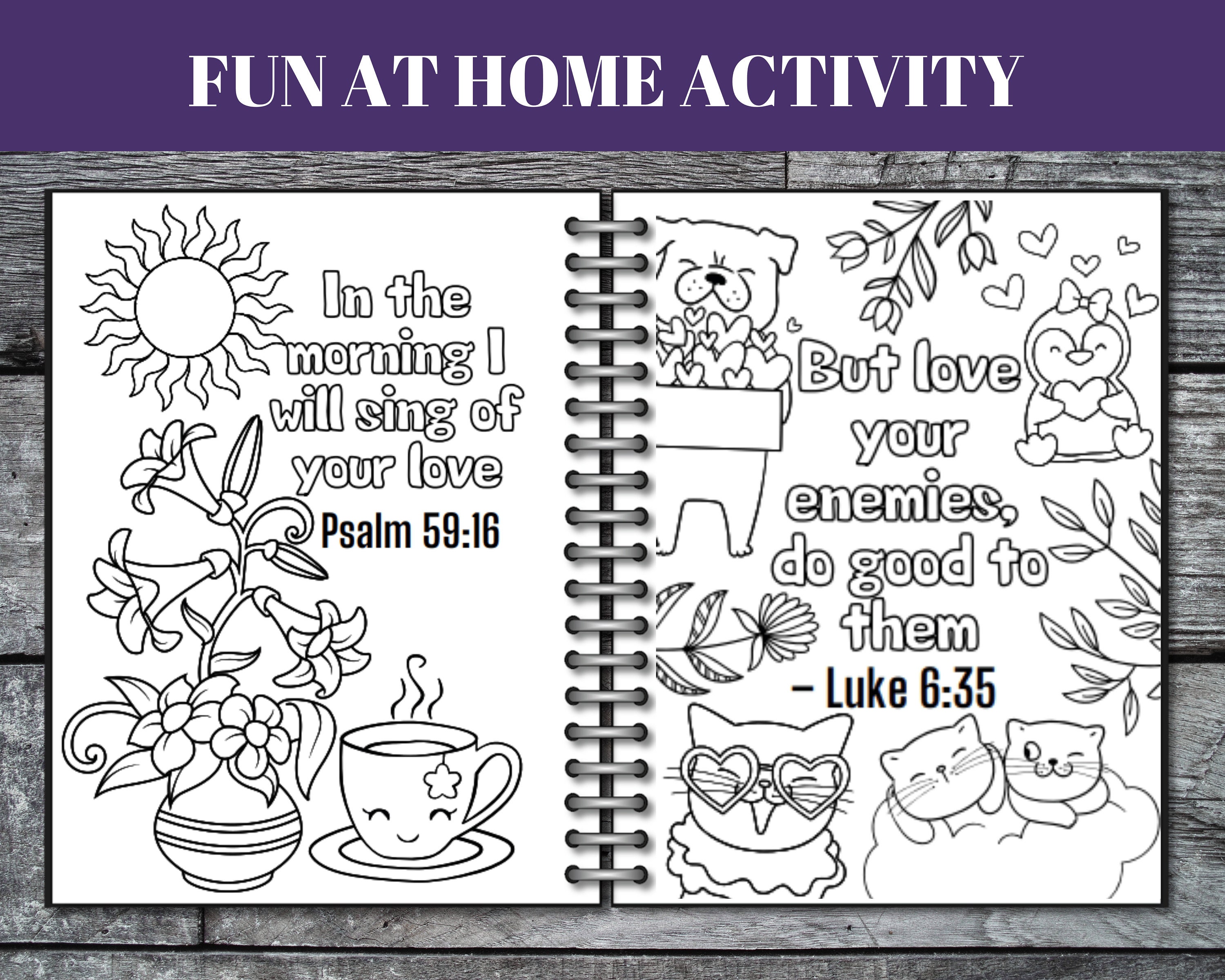 45+ Kids Bible Verse Coloring Pages, Kids Bible Verse Coloring Book