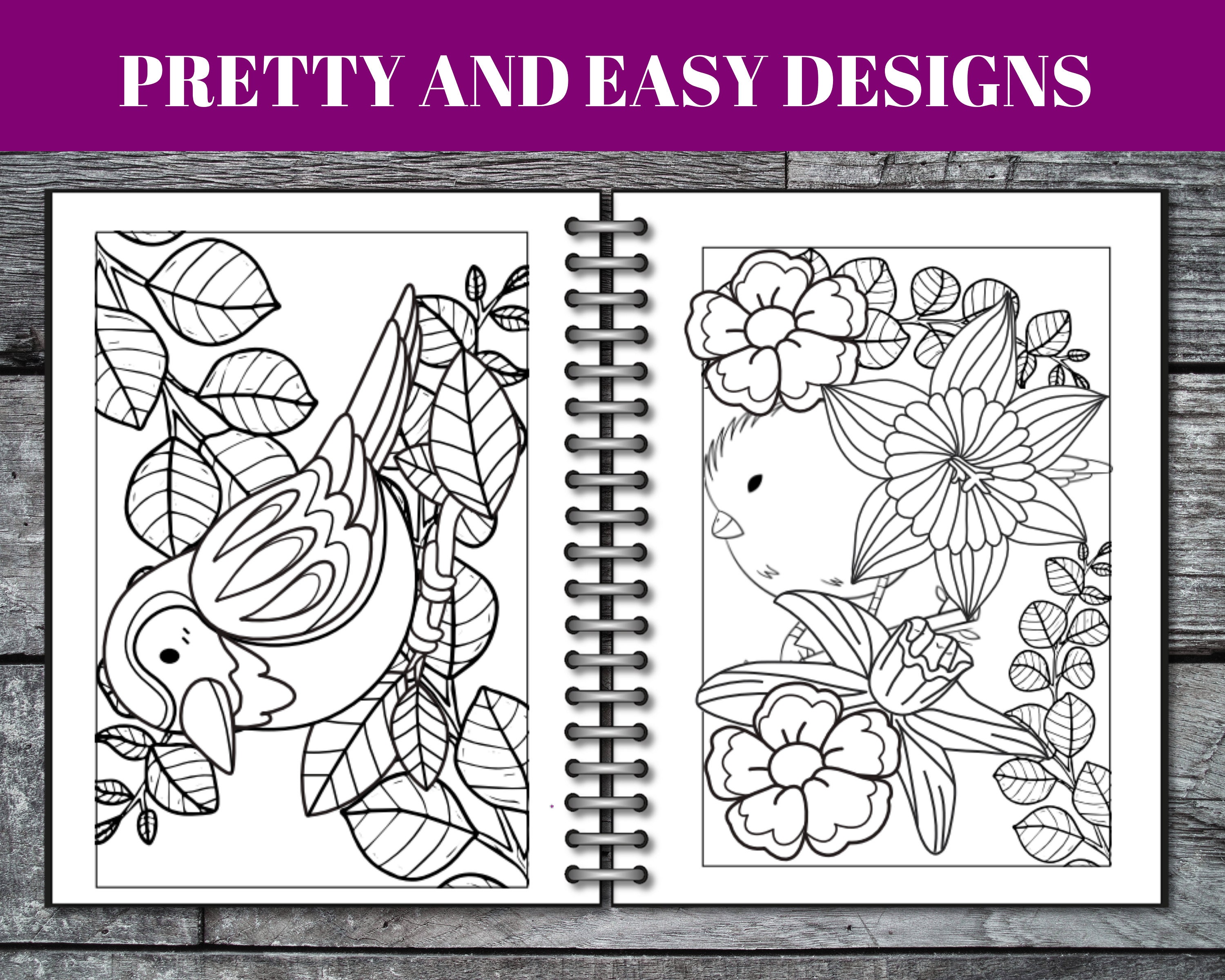 90 Bird Coloring Pages Printable Bird Coloring Pages for - Etsy