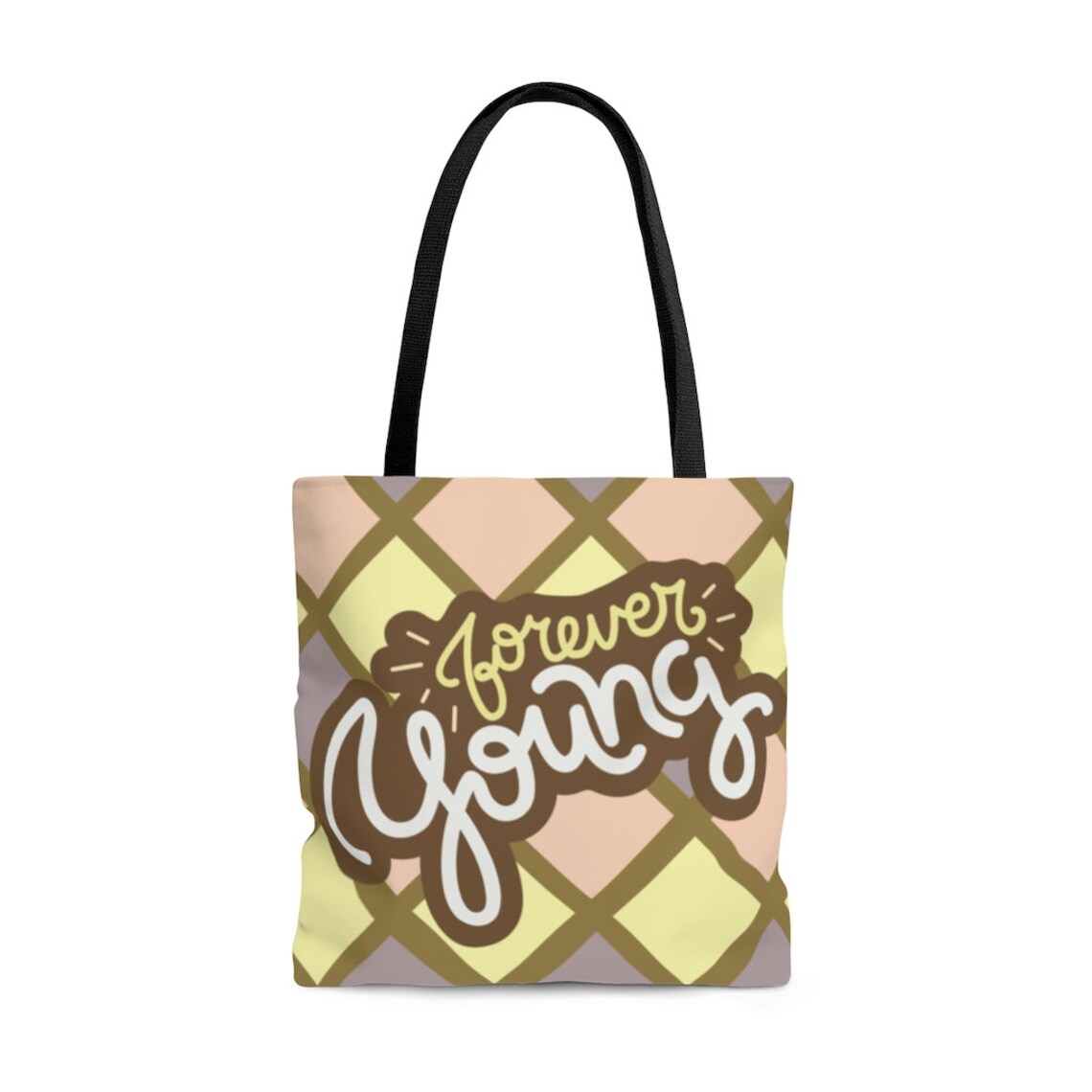 Forever young AOP tote bag unique ladies bag forever young Etsy