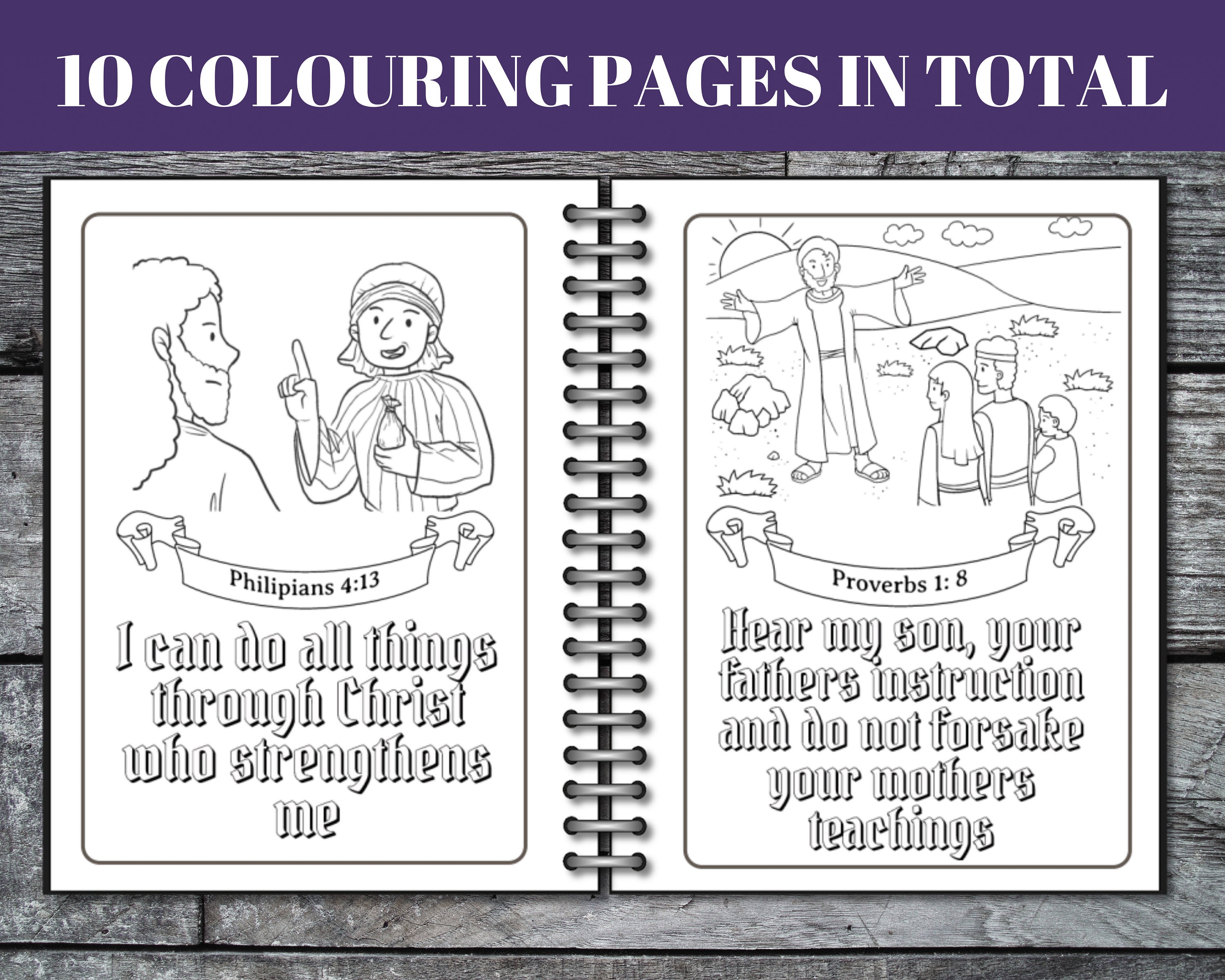 10 Printable Father's Day Bible Verse Coloring Pages, Father's Day ...