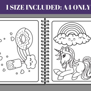 85 Rainbow Coloring Pages, Birthday Party Activity (Digital Download) image 2