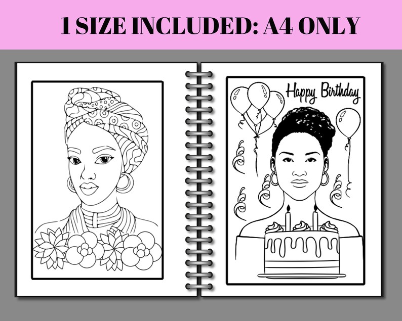 Black Girl Magic Coloring Book | Positive Affirmations (PDF Download ...