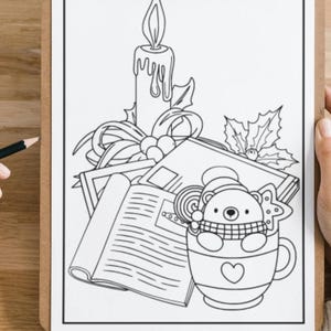 20 Cozy Girl Christmas Colouring Pages  | Instant Download PDF | X-mas Colouring | Cozy Colouring | christmas activity I Christmas colouring
