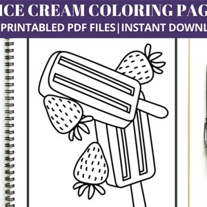 Ice Cream Coloring Pages for Kids, 60+ Ice Cream Coloring Sheets, Ice Cream coloring for kids, Printable for kids, summer coloring pages