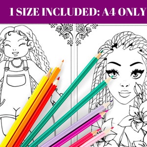 Black Girl Magic Coloring Book – Diverse Women & Girls (A4 Instant ...