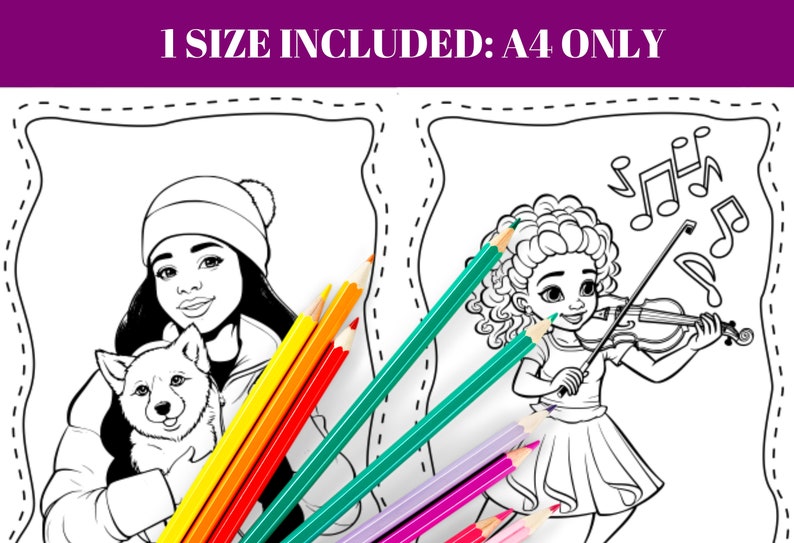 Black Girl Magic Coloring Book – 40 Pages for Kids, Teens (A4 INSTANT ...